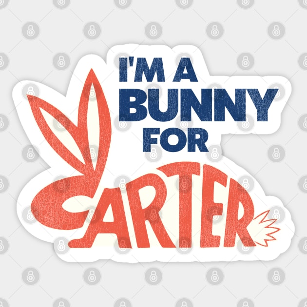 I'm a Bunny For Carter Sticker by darklordpug